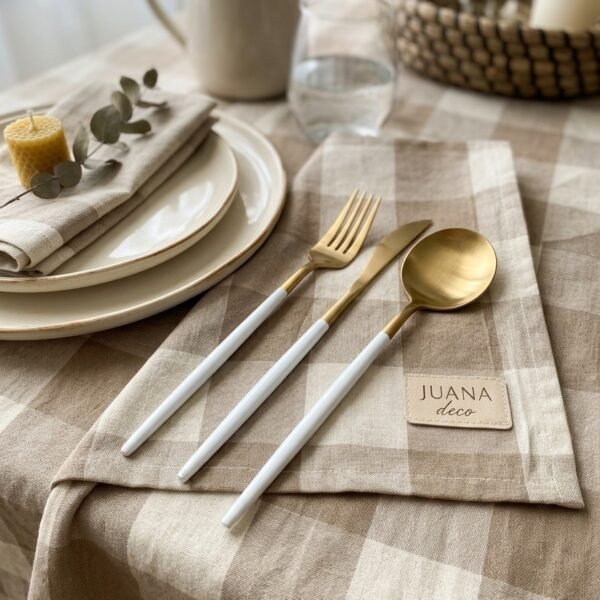 Set Cubiertos White x3