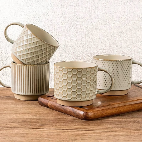 Taza de Cerámica con Textura – Diseño Exclusivo