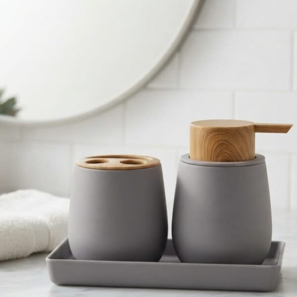 Set Baño 3 Piezas Grey