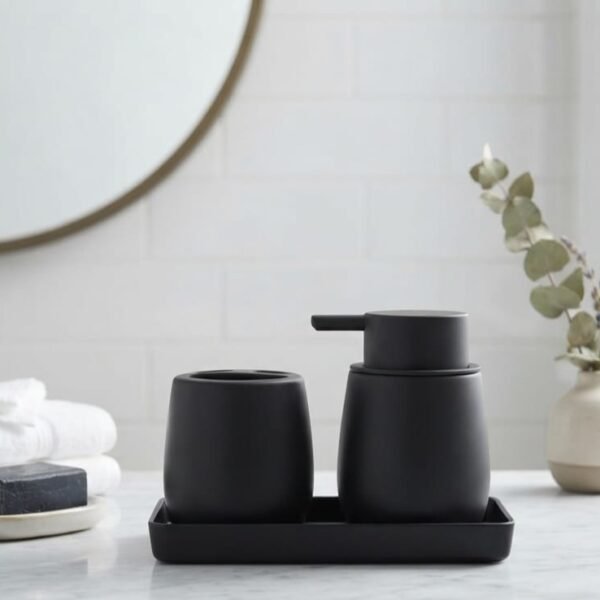 Set Baño Tres Piezas Black
